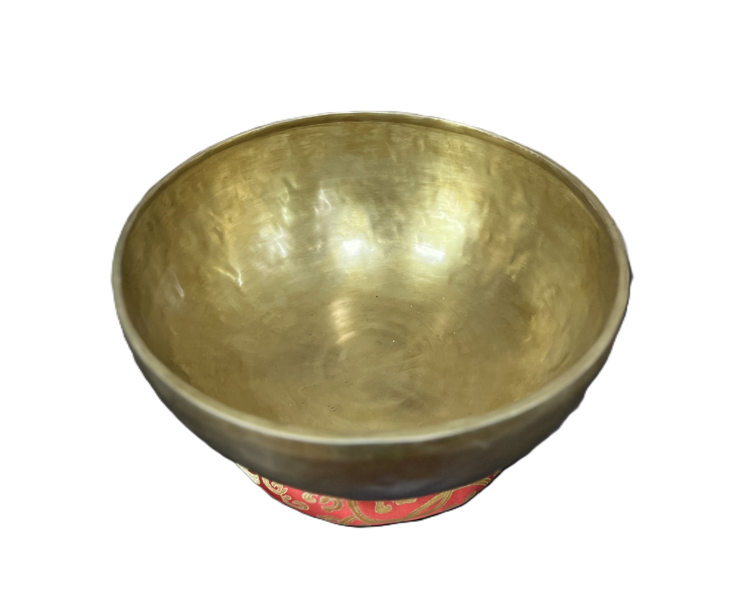 Hand-Hammered Large Tibetan Singing Bowl/ Himalayan Bowl for Sound Healing, Includes Free Cushion and Mallet