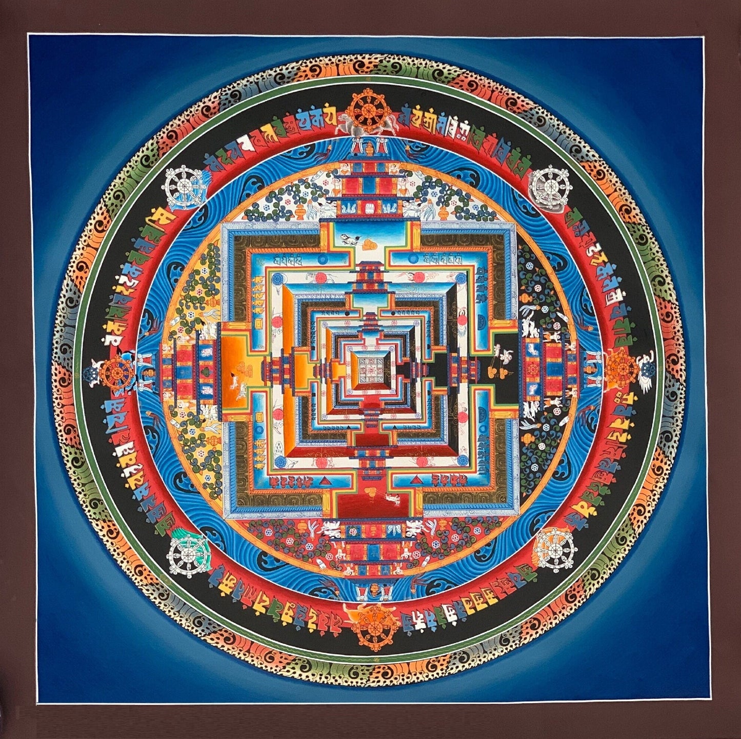 Wheel of Life/ Wheel of Time/ Kalachakra Mandala High- Quality Tibetan Thangka Painting Original Meditation Art