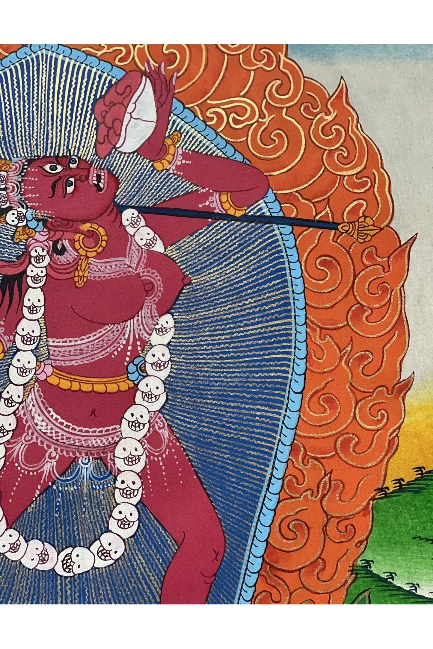 Vajrayoginī/ Yogini/ Dorje Neljorma/ Female Buddha Original Hand painted Large Tibetan Thangka/ Buddhist Meditation/Tantra Art - Tibetan Thangka Art