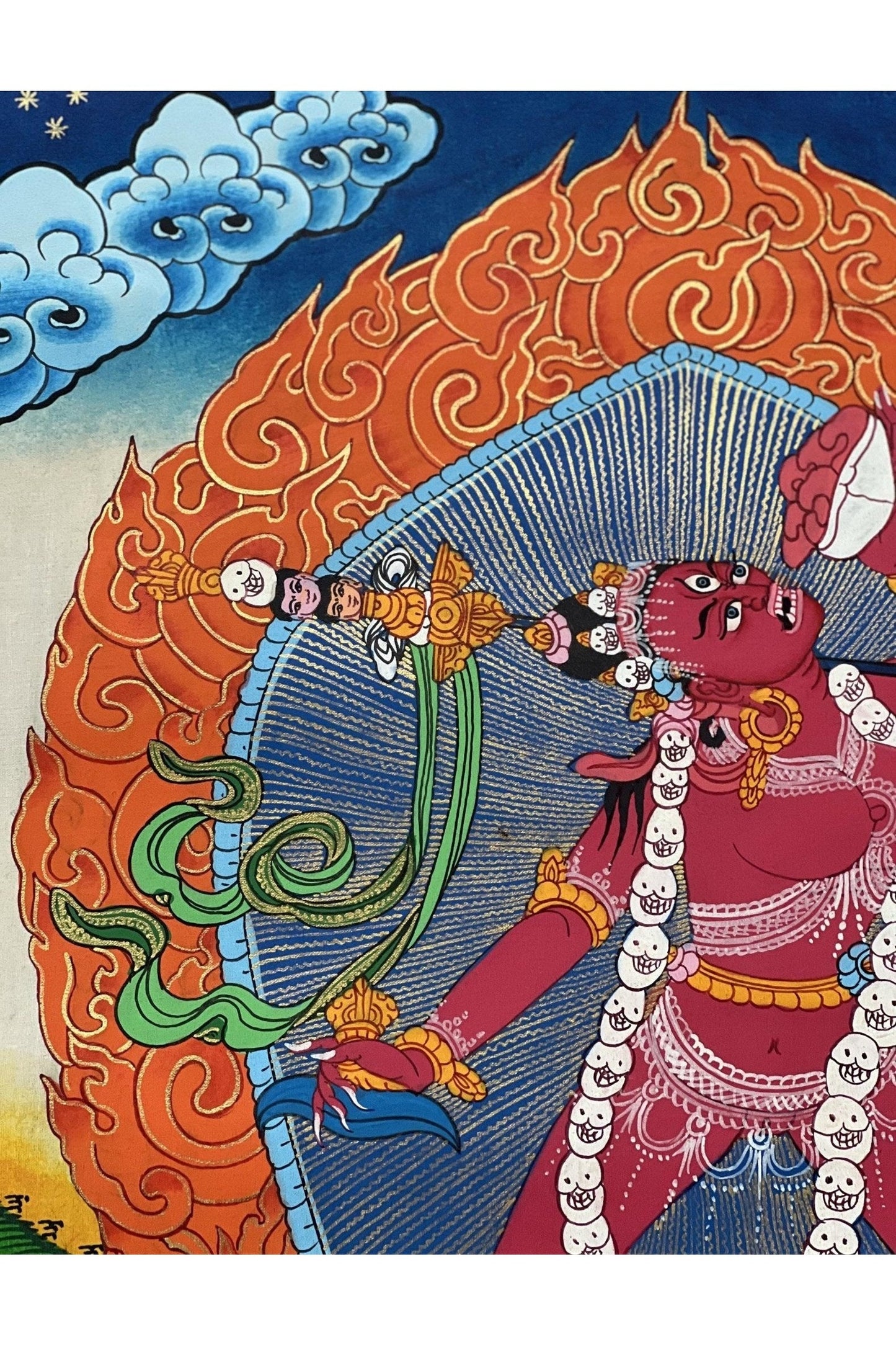 Vajrayoginī/ Yogini/ Dorje Neljorma/ Female Buddha Original Hand painted Large Tibetan Thangka/ Buddhist Meditation/Tantra Art - Tibetan Thangka Art