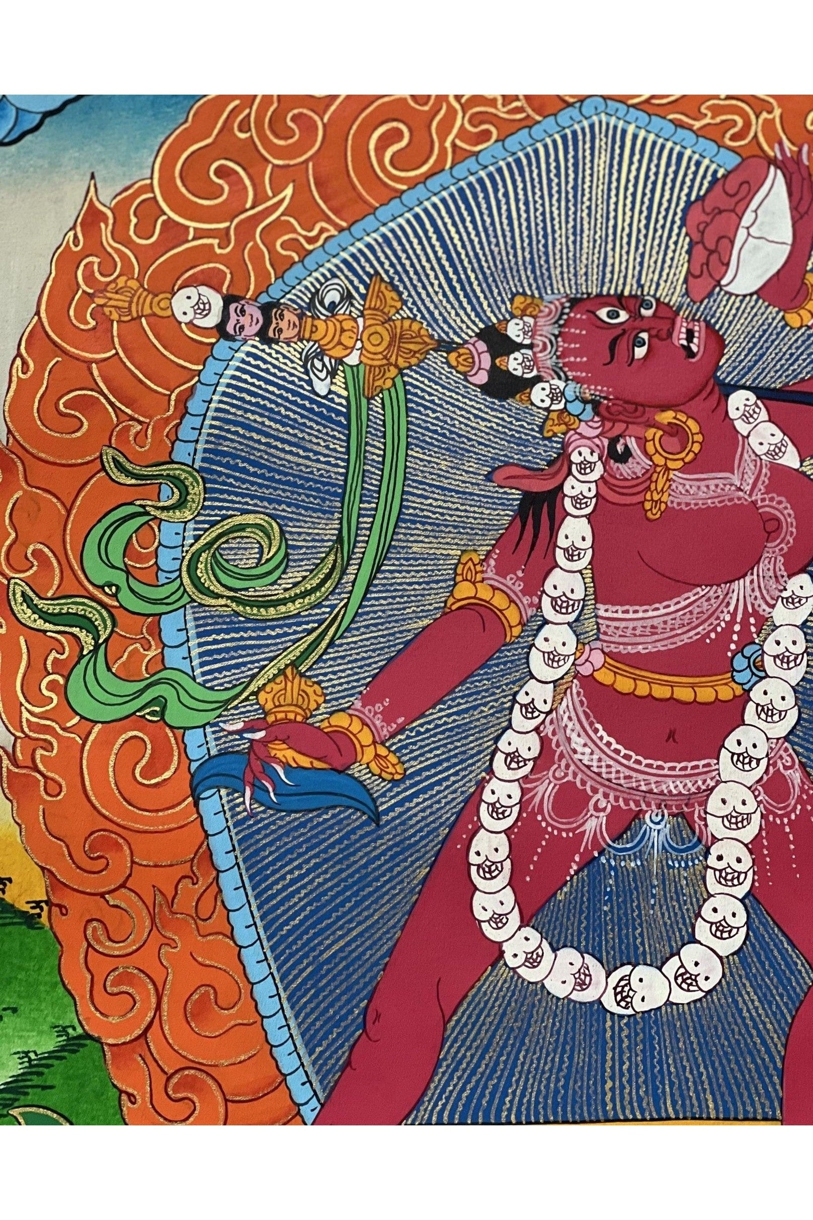 Vajrayoginī/ Yogini/ Dorje Neljorma/ Female Buddha Original Hand painted Large Tibetan Thangka/ Buddhist Meditation/Tantra Art - Tibetan Thangka Art